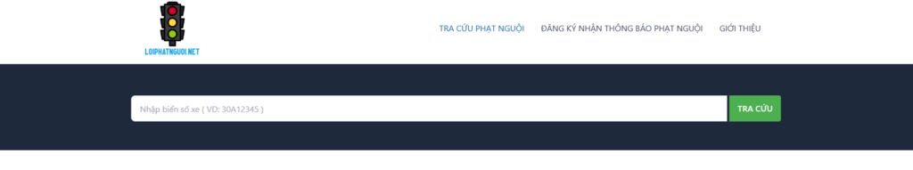 Hướng dẫn tra cứu phạt nguội qua loiphatnguoi.net