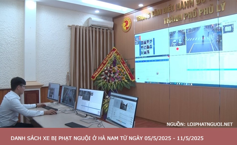 danh sach phat nguoi ha nam moi nhat t5/2025