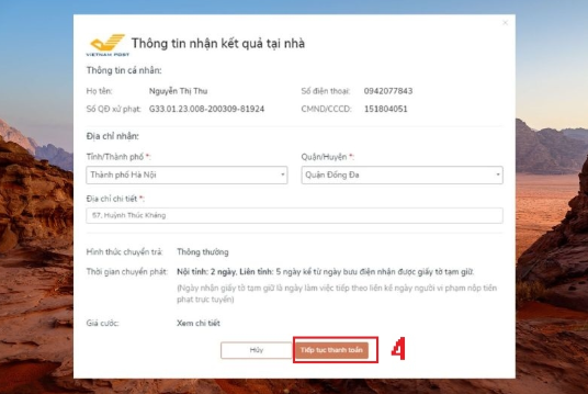 thanh toan online va nhan ket qua tai nha buoc 4 thanh toan online va nhan ket qua tai nha buoc 4