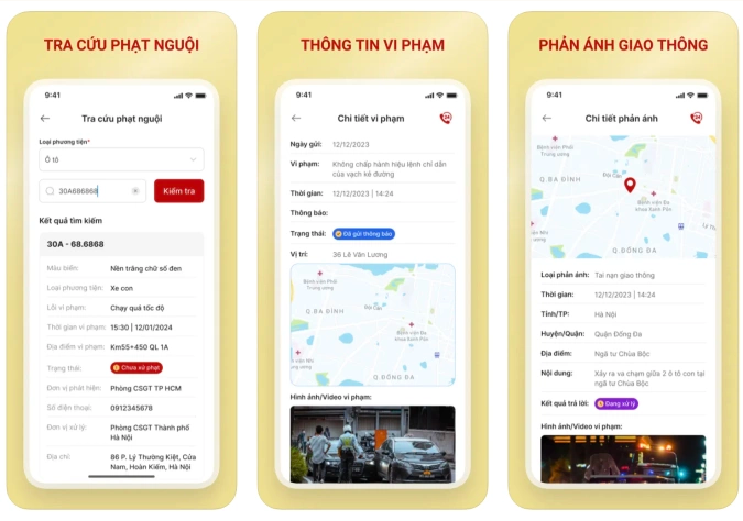 App tra cứu phạt nguội toàn quốc