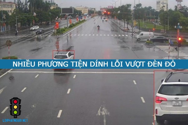 nhieu phuong tien dinh loi vuot den do