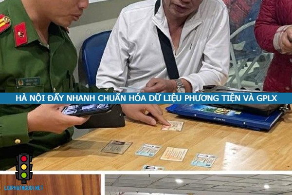 Ha Noi day nhanh chuan hoa du lieuj phuong tien va GPLX